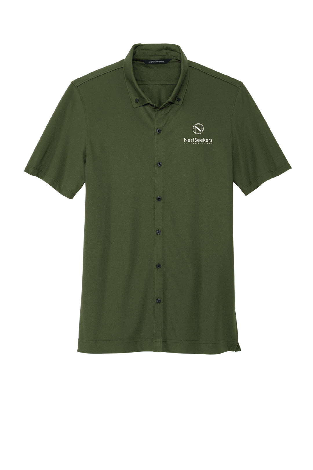 Mercer+Mettle® Stretch Pique Full-Button Polo