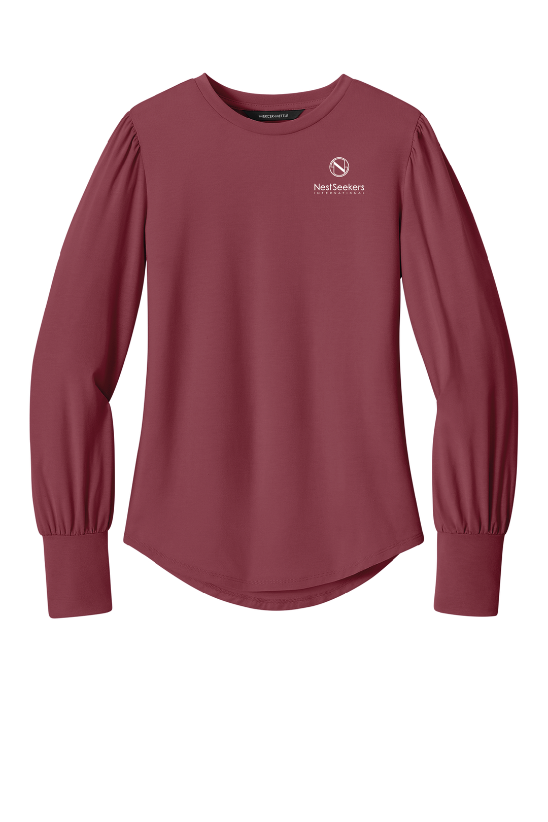 Mercer+Mettle® Women’s Stretch Jersey Long Sleeve Blouson Top