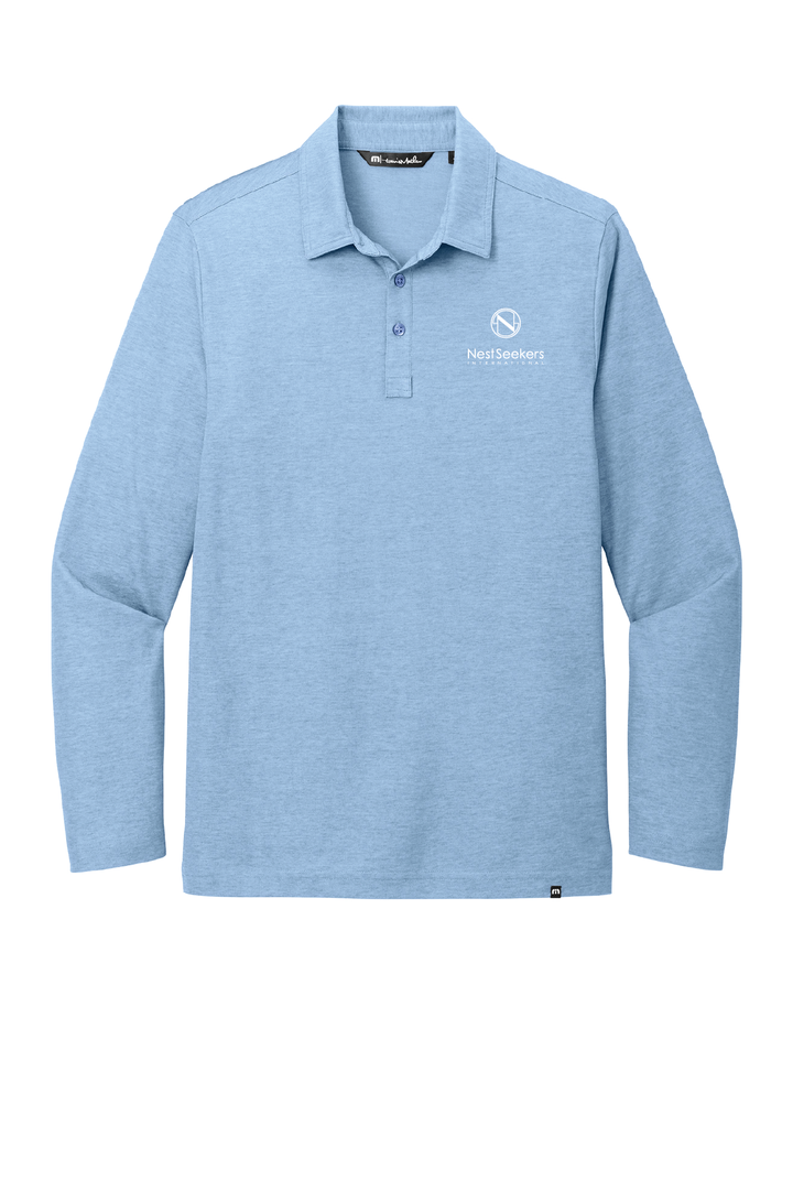 TravisMathew Oceanside Heather Long Sleeve Polo