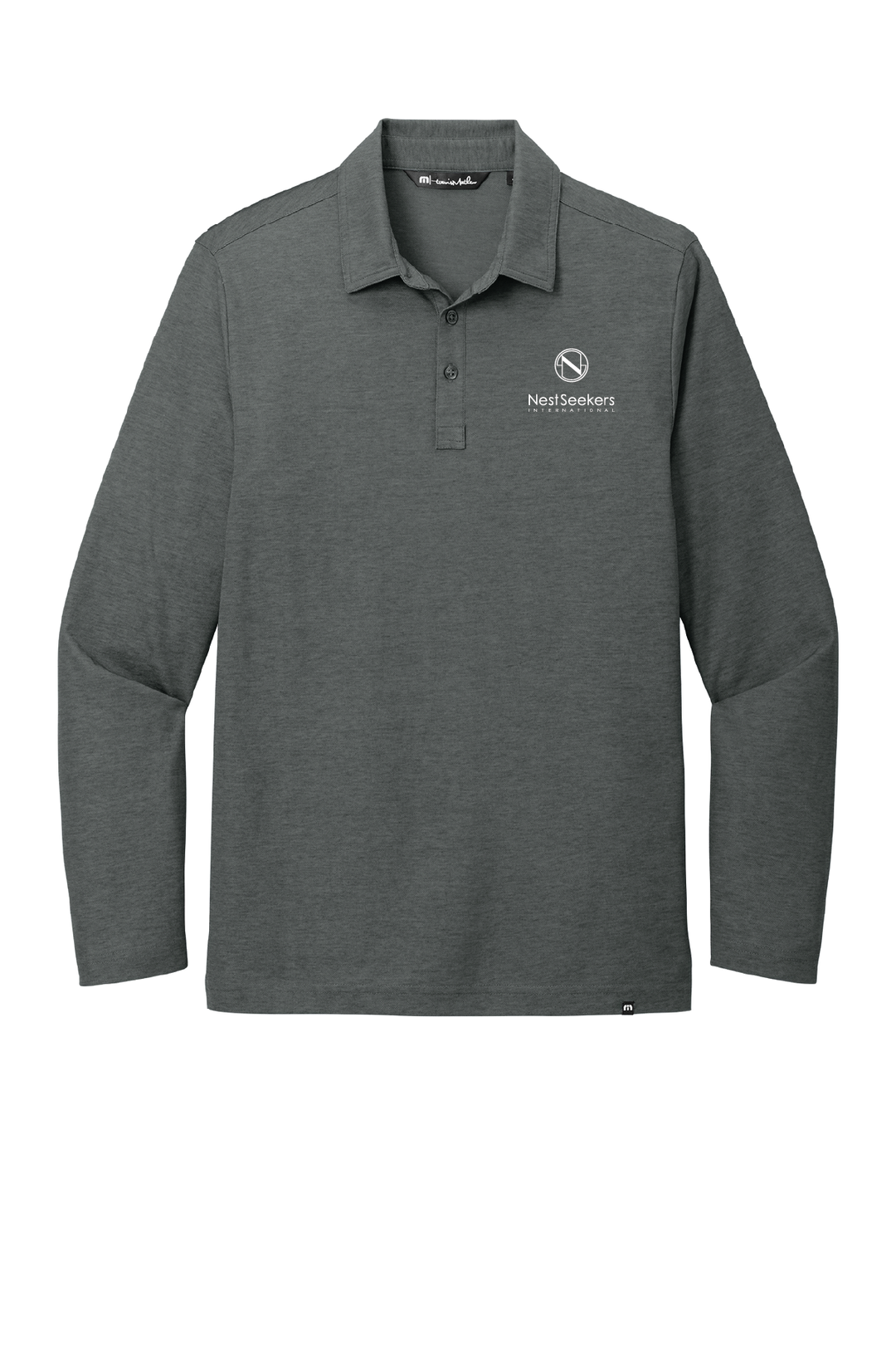 TravisMathew Oceanside Heather Long Sleeve Polo