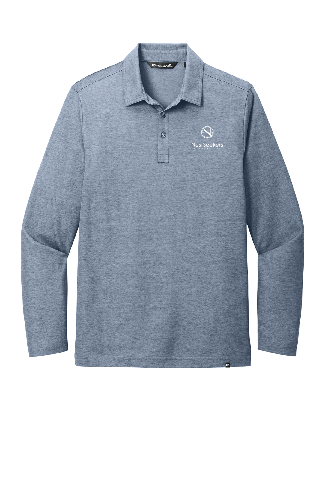 TravisMathew Oceanside Heather Long Sleeve Polo